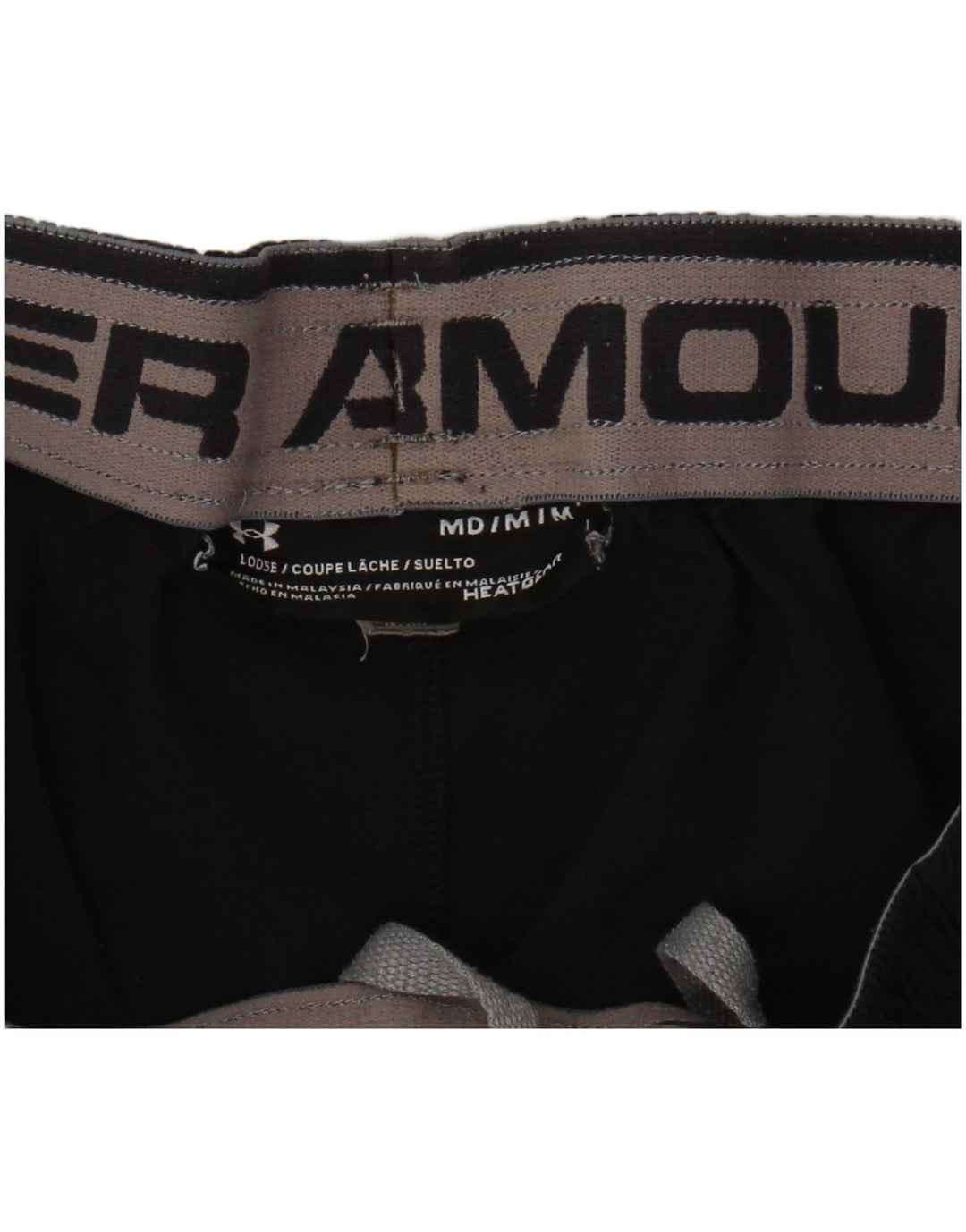 UNDER ARMOUR Mens Heat Gear Loose Fit Sport Shorts Medium  Black