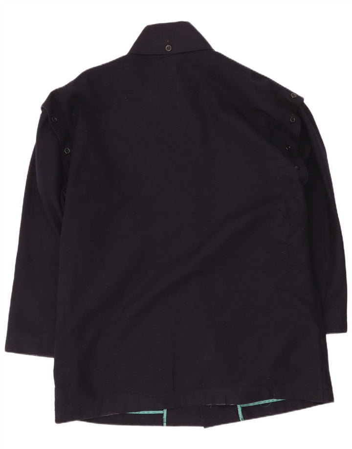 Orcinus Mens Windbreaker Coat IT 52 XL Navy Blue Wool
