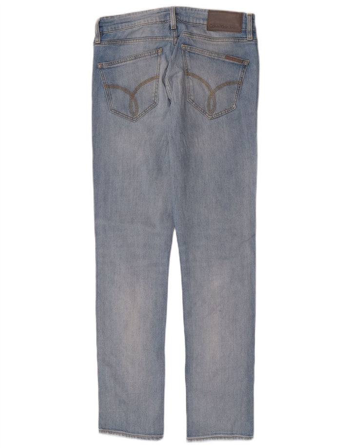 Calvin Klein Mens Slim Jeans W31 L32 Blue Cotton
