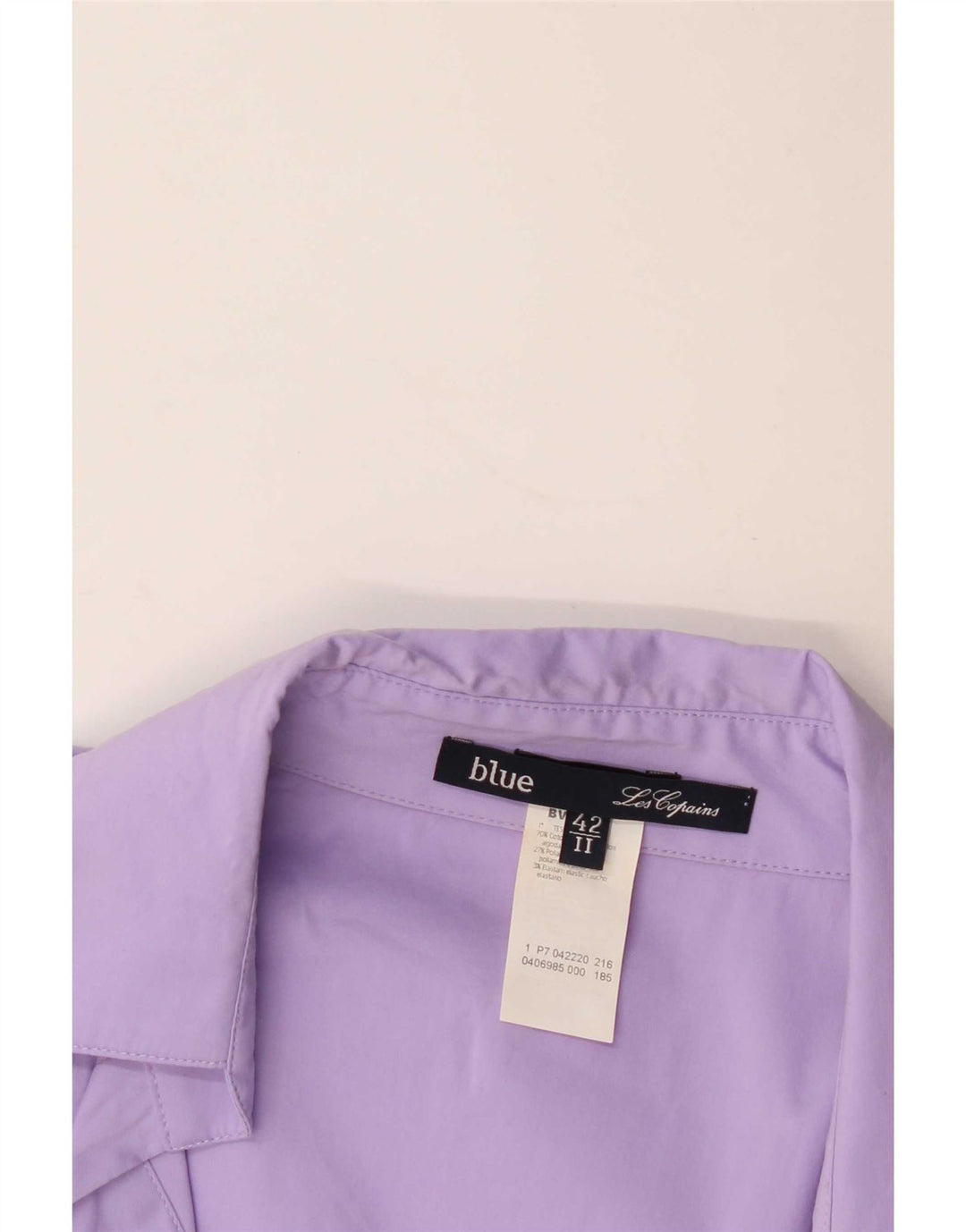 Les Copains Womens Pullover Shirt IT 42 Medium Purple Cotton