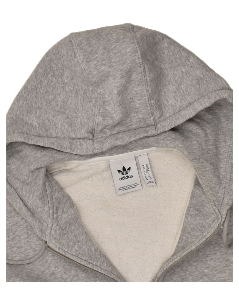 ADIDAS Mens Hoodie Jumper Medium Grey | Vintage Adidas | Thrift | Second-Hand Adidas | Used Clothing | Messina Hembry 