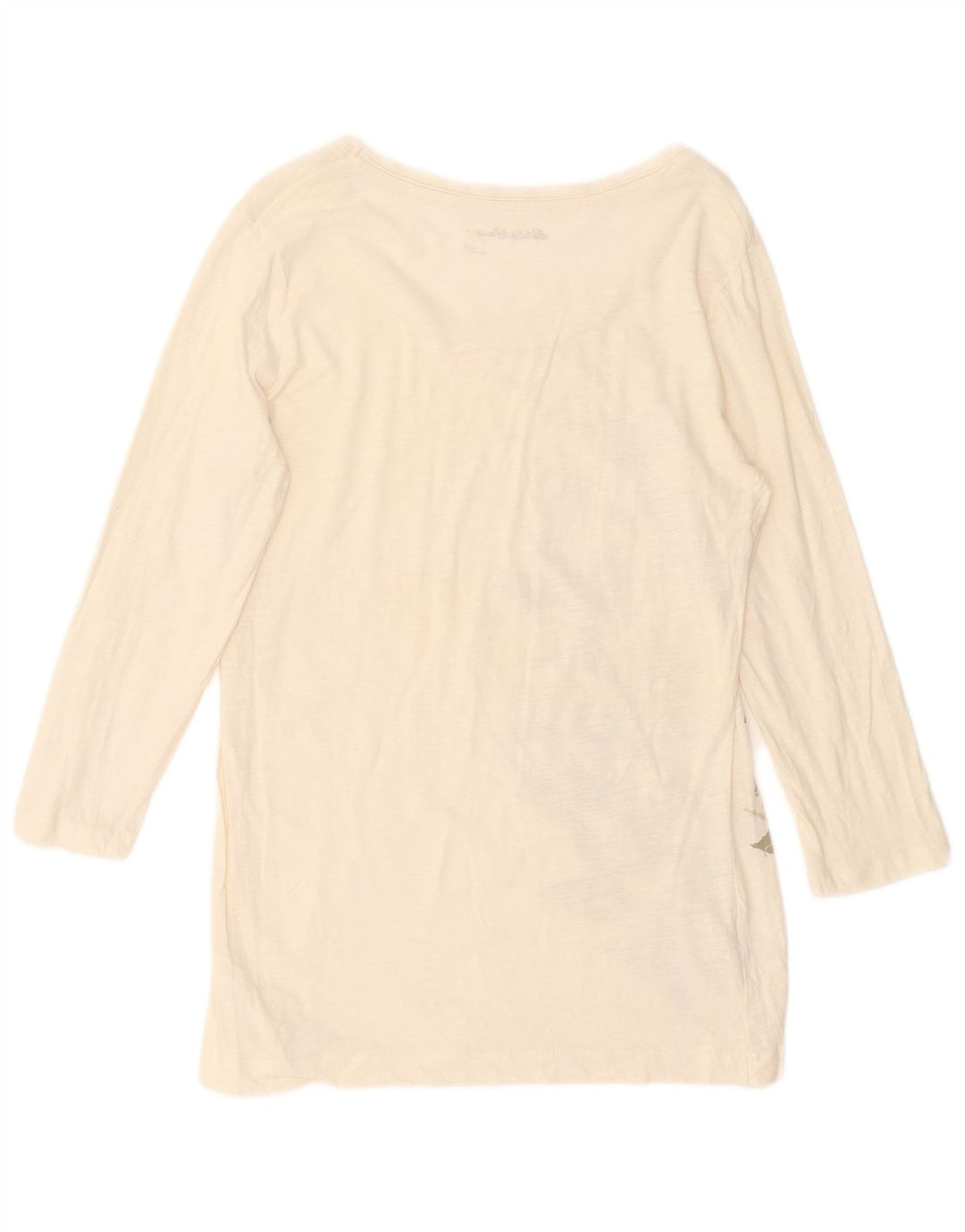 Eddie Bauer Womens Tunic Top UK 12 Medium Off White Floral