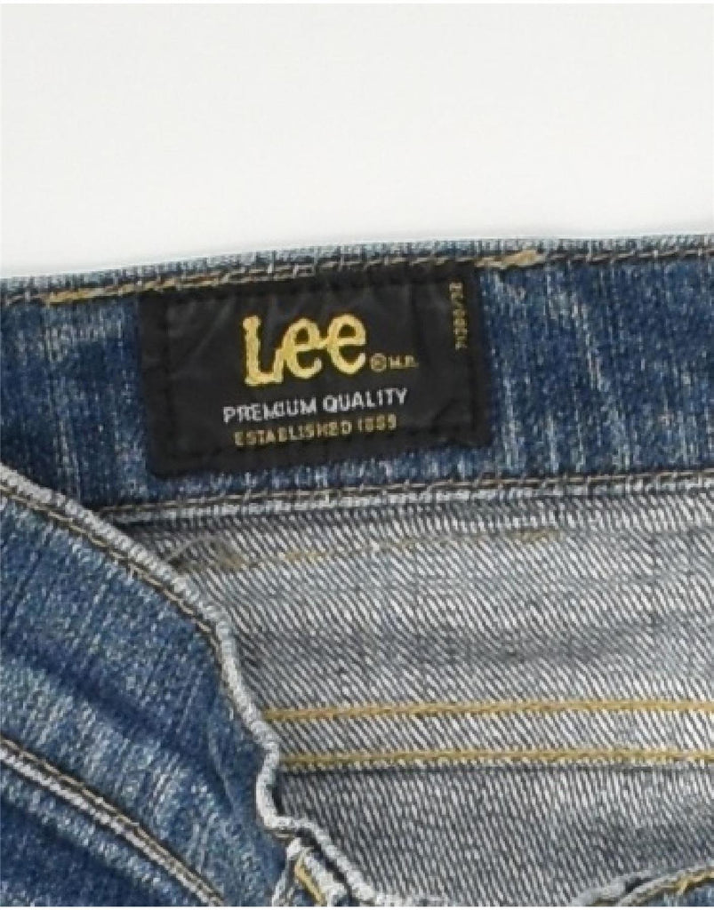 LEE Womens Distressed Denim Hot Pants W26 Small Blue Cotton | Vintage Lee | Thrift | Second-Hand Lee | Used Clothing | Messina Hembry 