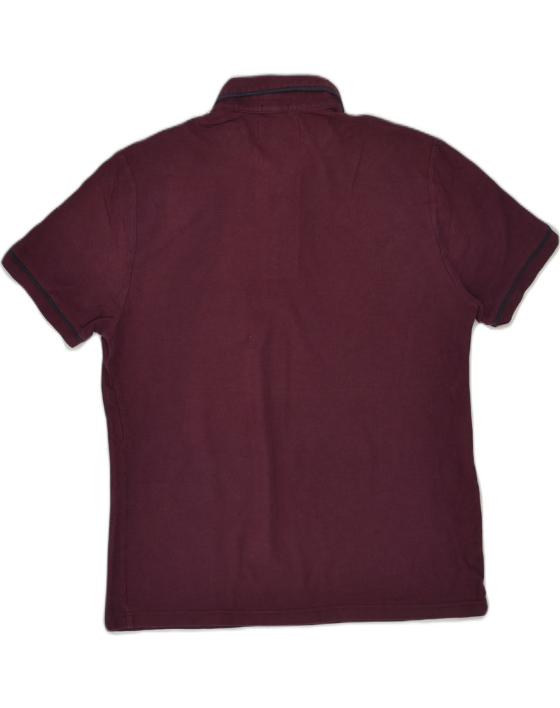 PENGUIN Mens Polo Shirt Large Burgundy Cotton | Vintage Penguin | Thrift | Second-Hand Penguin | Used Clothing | Messina Hembry 