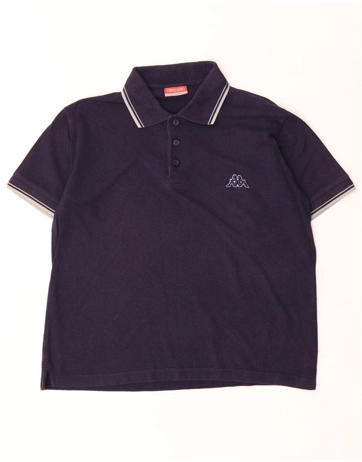 Kappa Mens Polo Shirt Medium Navy Blue