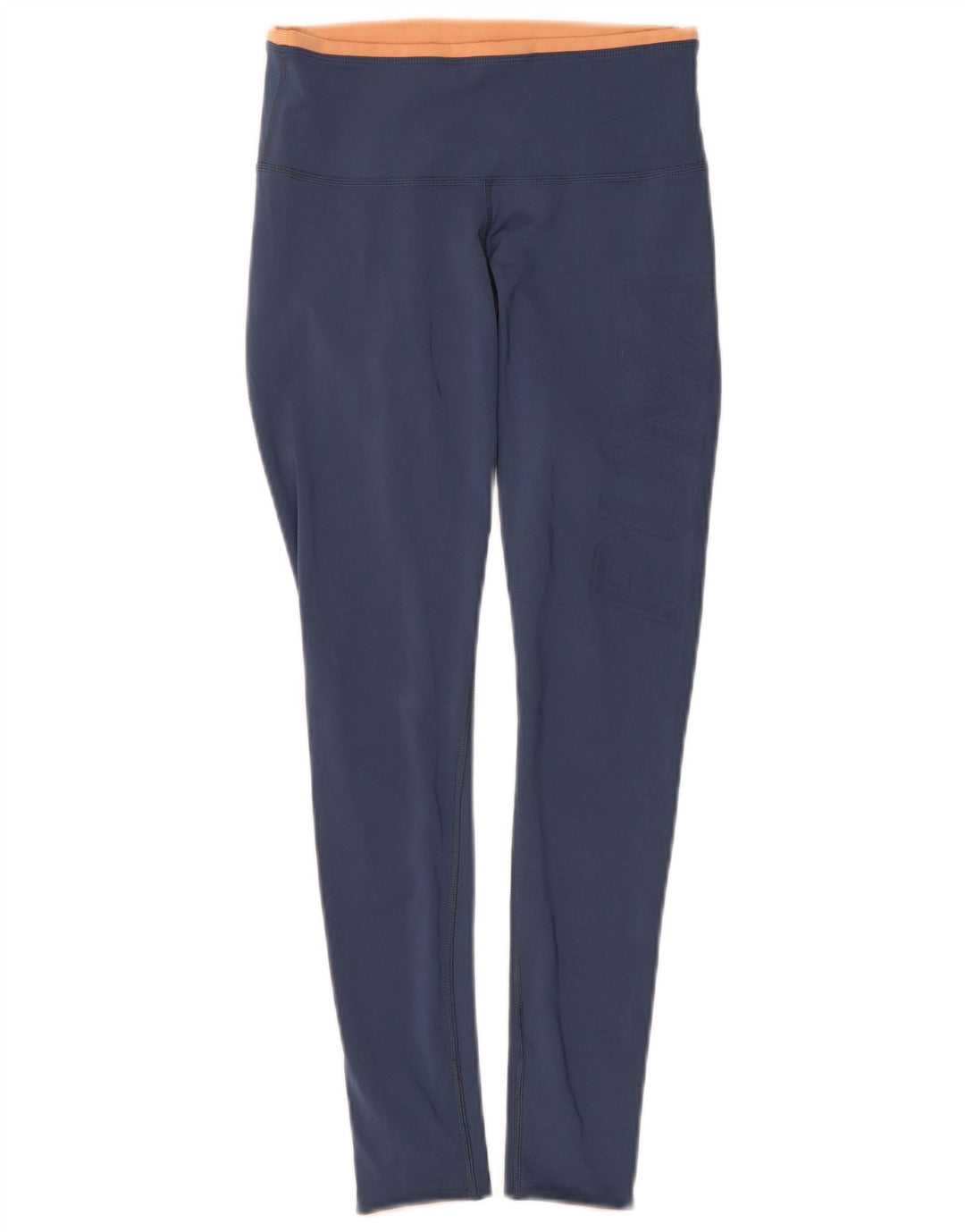 PUMA Womens Graphic Leggings UK 4 XS Navy Blue