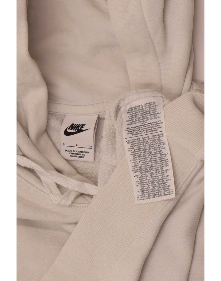 Nike Mens Hoodie Jumper Small White Cotton