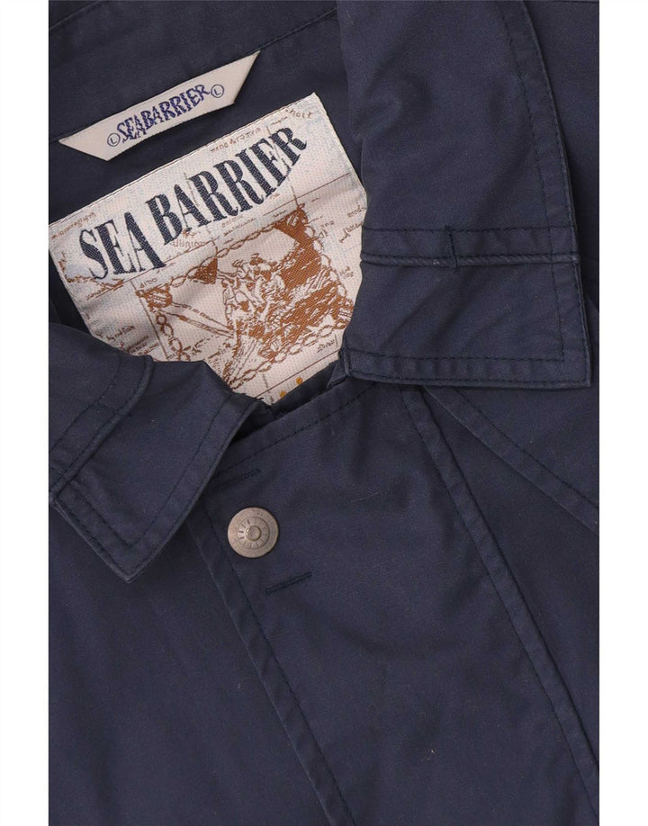 Sea Barrier Mens Utility Jacket UK 40 Large Navy Blue