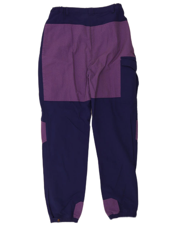 Vintage Womens Cargo Trousers EU 42 Large W31 L31 Navy Blue Colourblock
