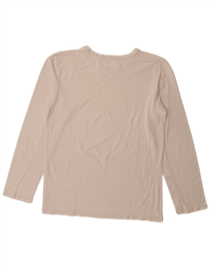 Tommy Hilfiger Womens Top Long Sleeve UK 18 XL Off White Cotton