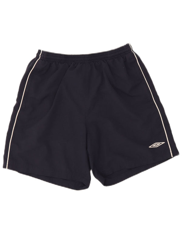 UMBRO Mens Sport Shorts Large Navy Blue Polyester