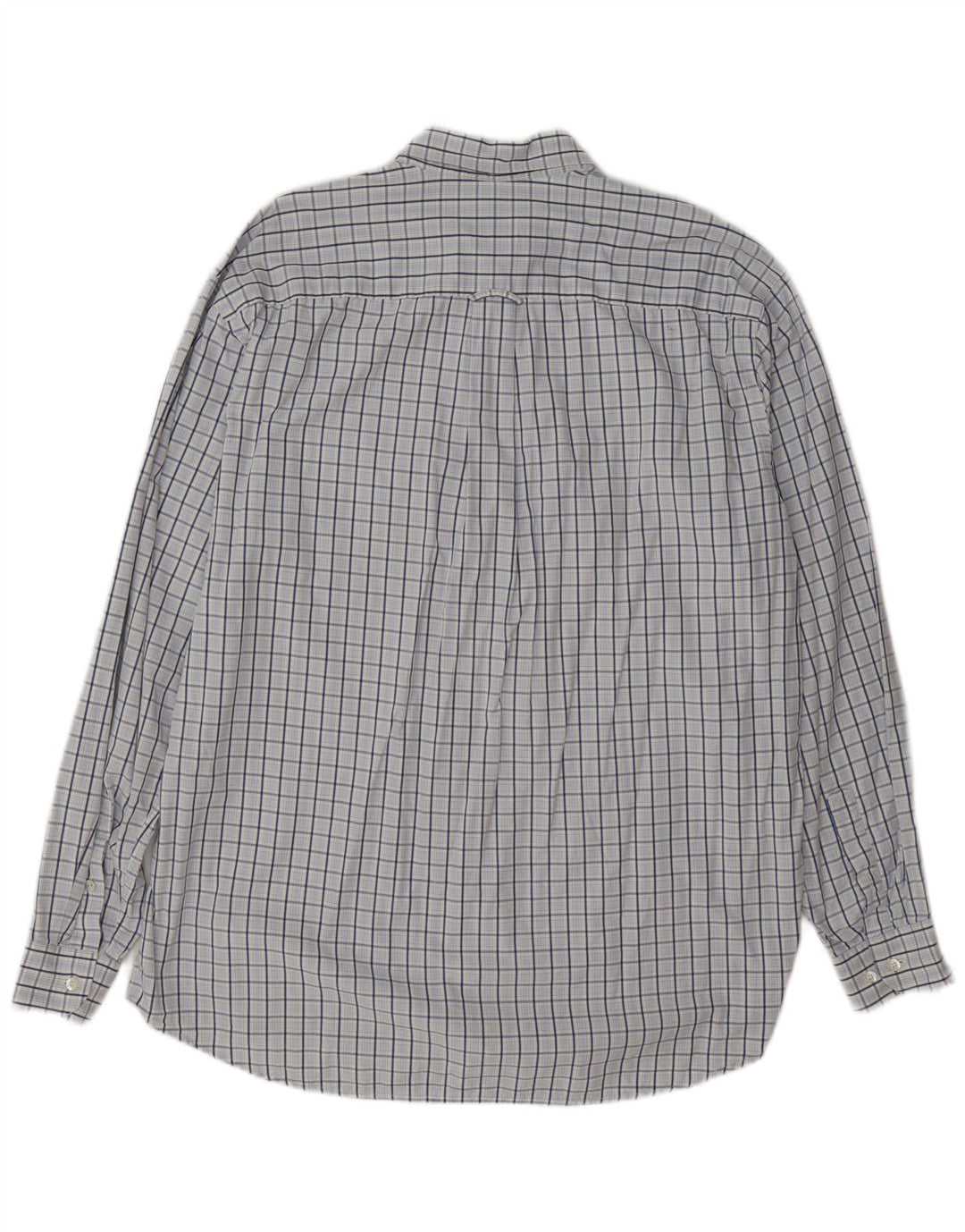 Lacoste Mens Shirt Size 42 Large Blue Check