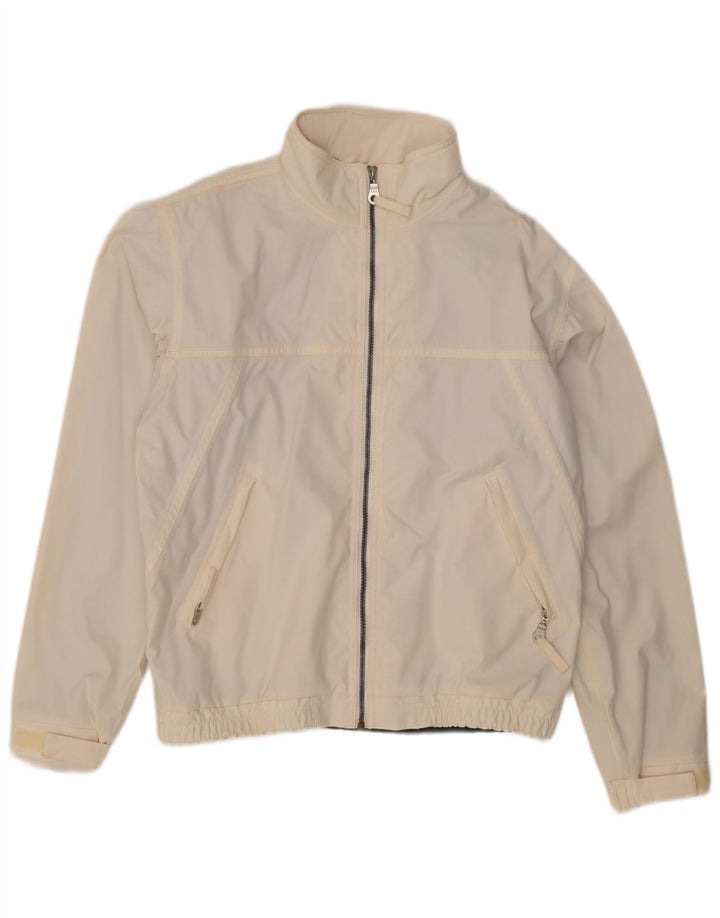 Murphy & Nye Mens Rain Jacket UK 40 Large White Polyamide