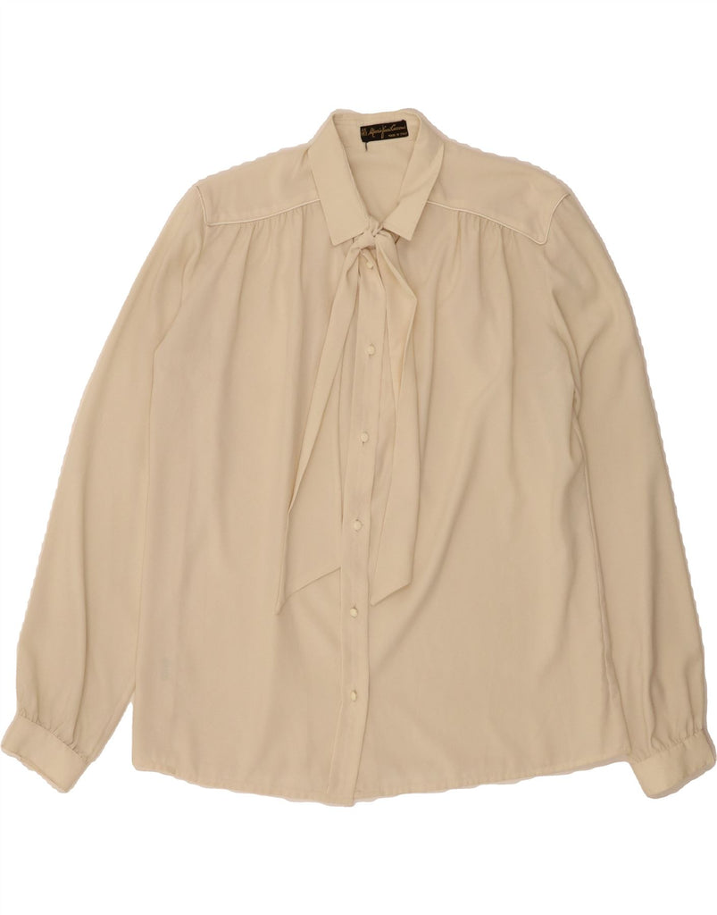 MARIO PUCCI CECCONI Womens Oversized Shirt Blouse IT 40 Small White Vintage Mario Pucci Cecconi and Second-Hand Mario Pucci Cecconi from Messina Hembry 