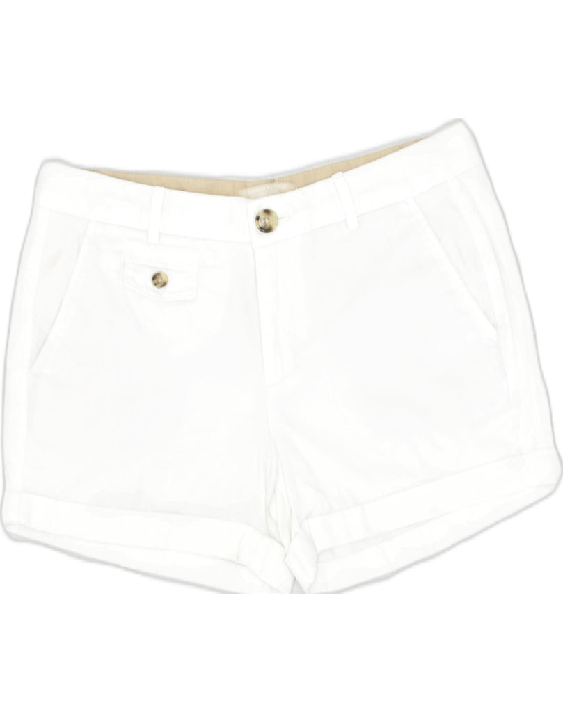 BANANA REPUBLIC Womens Chino Shorts US 6 Medium W30 White Cotton | Vintage Banana Republic | Thrift | Second-Hand Banana Republic | Used Clothing | Messina Hembry 