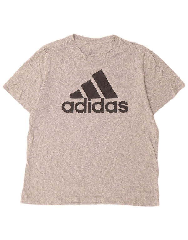 Adidas Mens Graphic T-Shirt Top Medium Grey