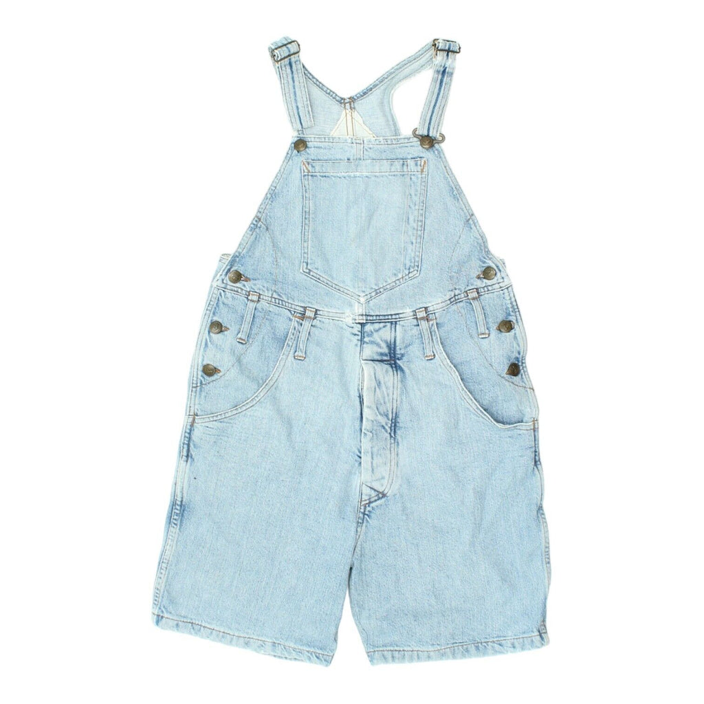 Katherine Hamnett Womens Blue Denim Dungaree Shorts | Vintage High End Designer | Vintage Messina Hembry | Thrift | Second-Hand Messina Hembry | Used Clothing | Messina Hembry 