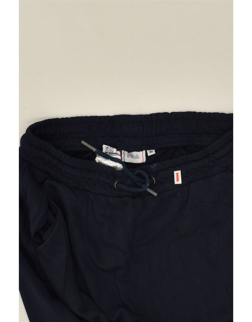 FILA Mens Tracksuit Trousers Joggers Medium Navy Blue Cotton | Vintage Fila | Thrift | Second-Hand Fila | Used Clothing | Messina Hembry 