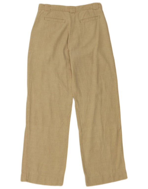 Timberland Womens Wide Leg Casual Trousers UK 8 Small W28 L29 Beige Cotton