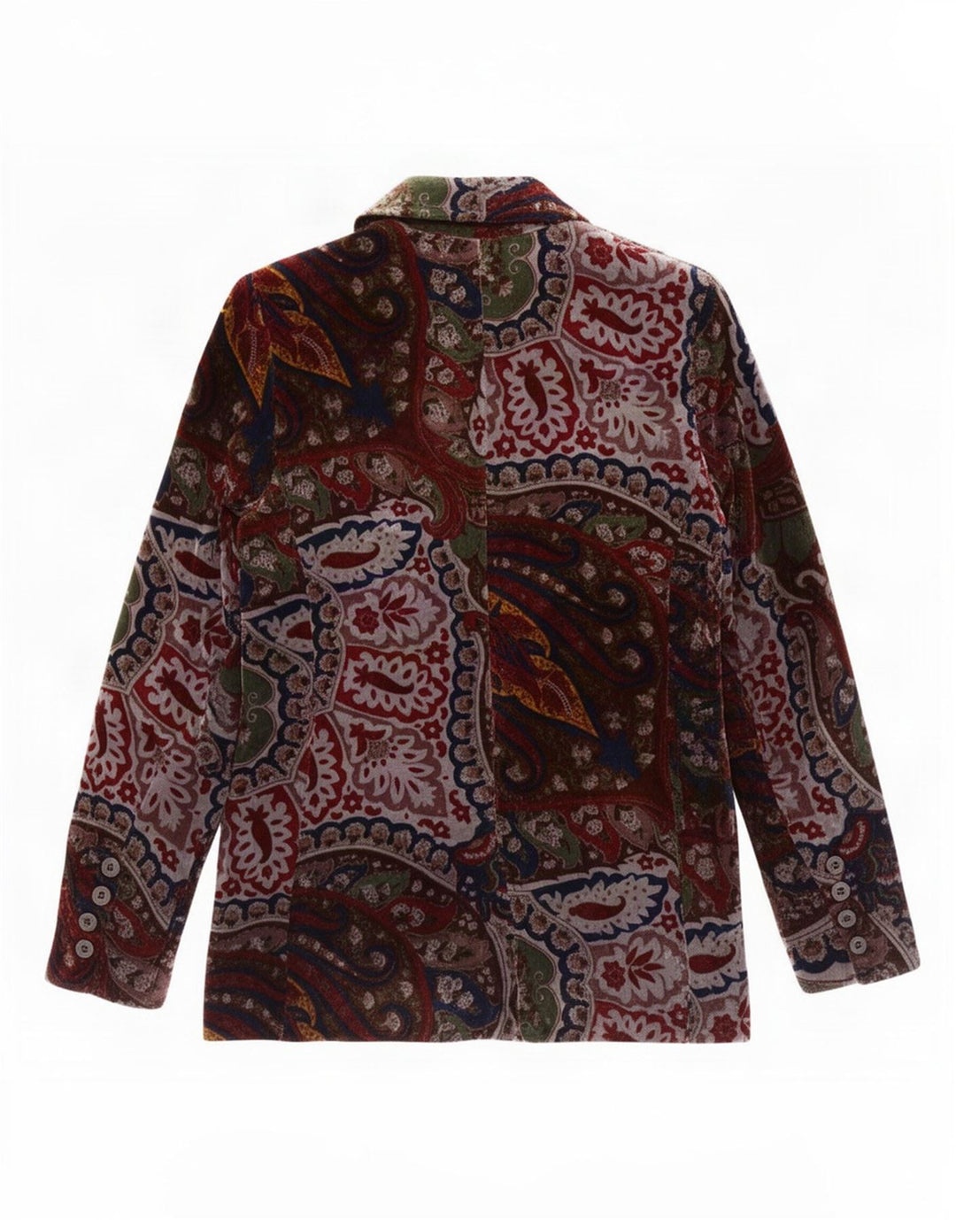 Zara Womens 1 Button Blazer Jacket UK14 Medium Multicoloured Paisley
