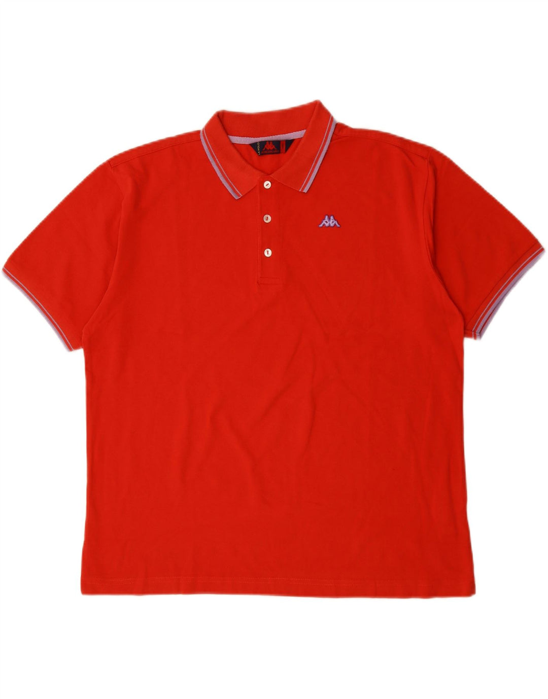 KAPPA Mens Polo Shirt Large Red Cotton