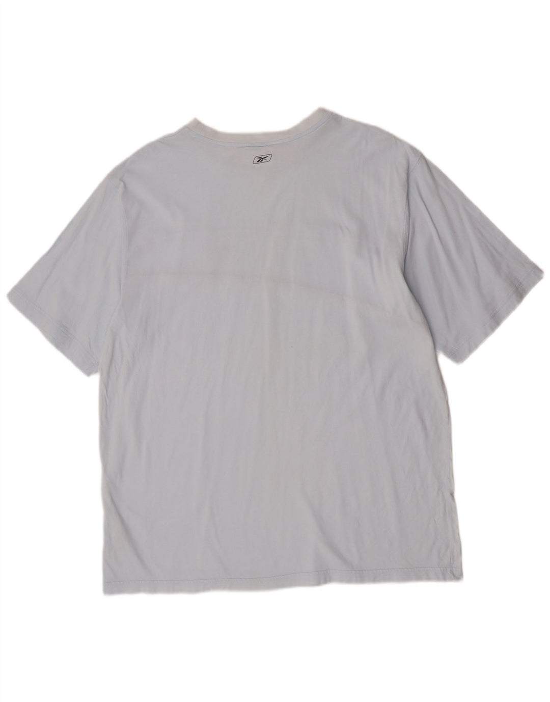 Reebok Mens Graphic T-Shirt Top 2XL Blue Cotton