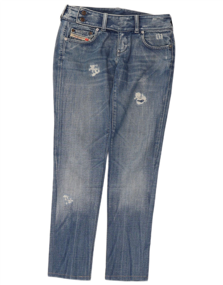 Diesel Womens Distressed Slim Jeans W30 L29 Blue