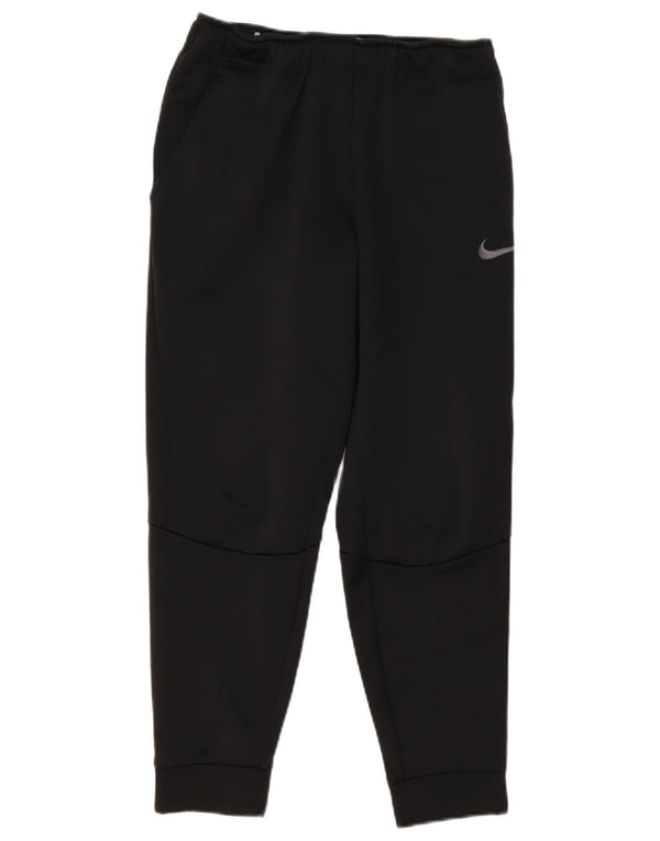 Nike Womens Dri Fit Tracksuit Trousers Joggers Small Black Polyester