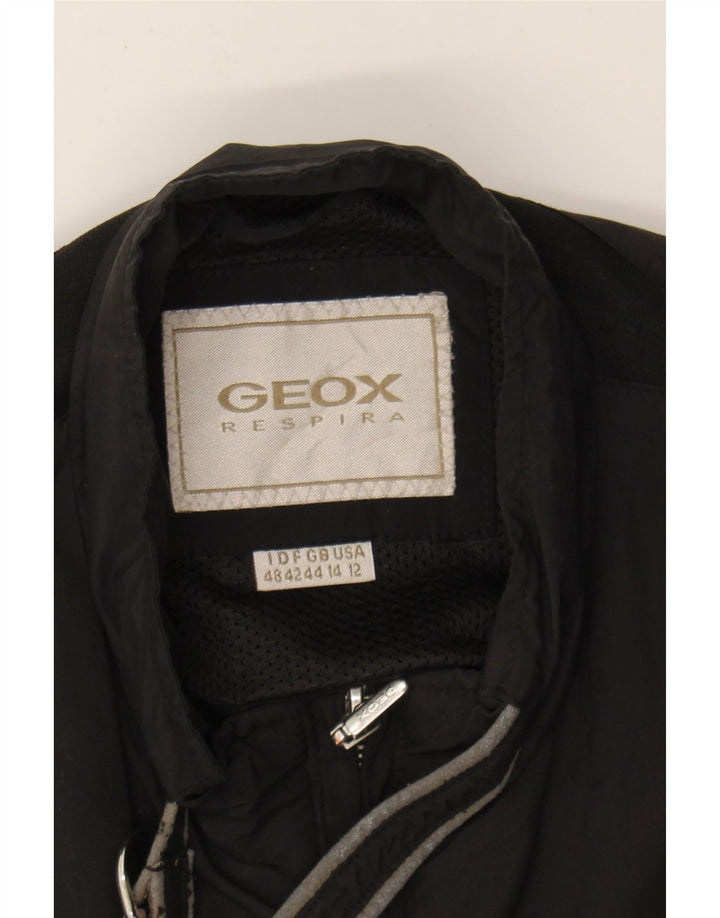 GEOX Womens Utility Jacket UK 14 Large Black Polyester Vintage Geox and Second-Hand Geox from Messina Hembry 