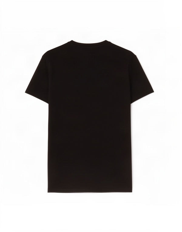 Calvin Klein Jeans Womens Graphic T-Shirt Top UK 12 Medium Black Cotton