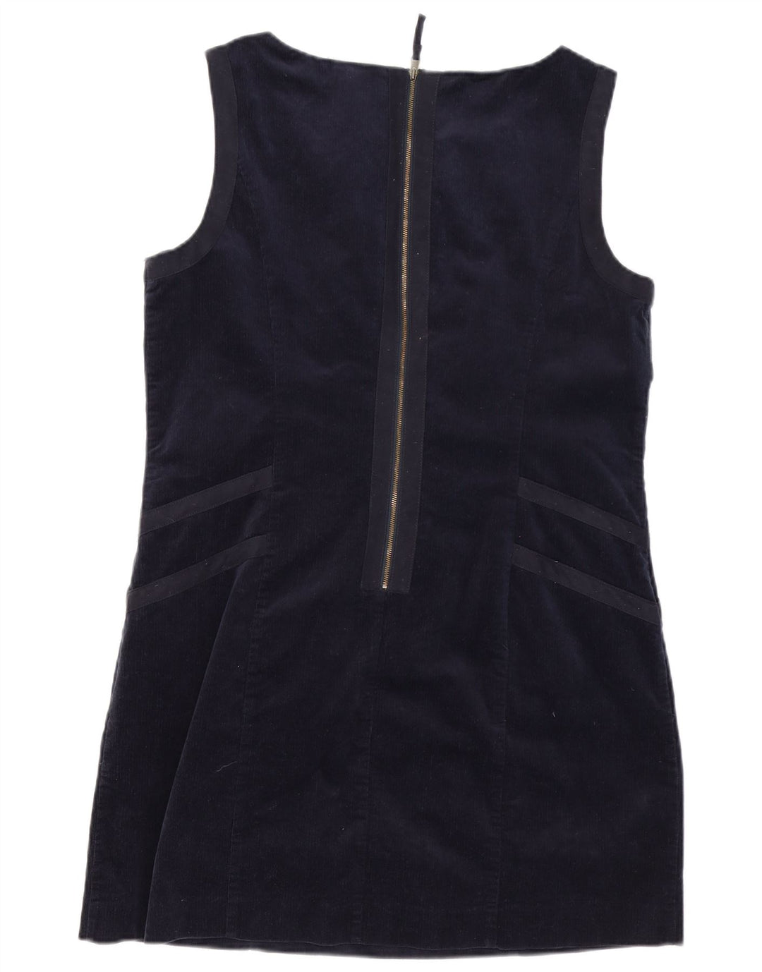 LAURA ASHLEY Womens Corduroy Sheath Dress UK 16 Large  Navy Blue