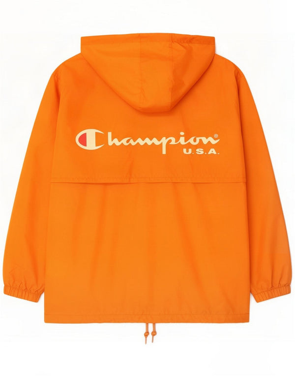 Champion Boys Graphic Hooded Rain Jacket 9-10 Years Orange Polyamide