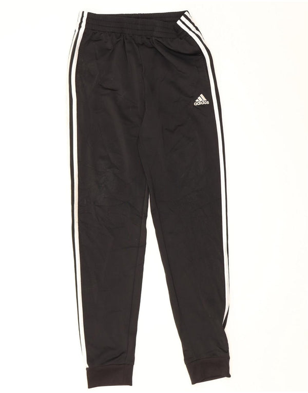 Adidas Girls Tracksuit Trousers Joggers 14-15 Years  Black Polyester