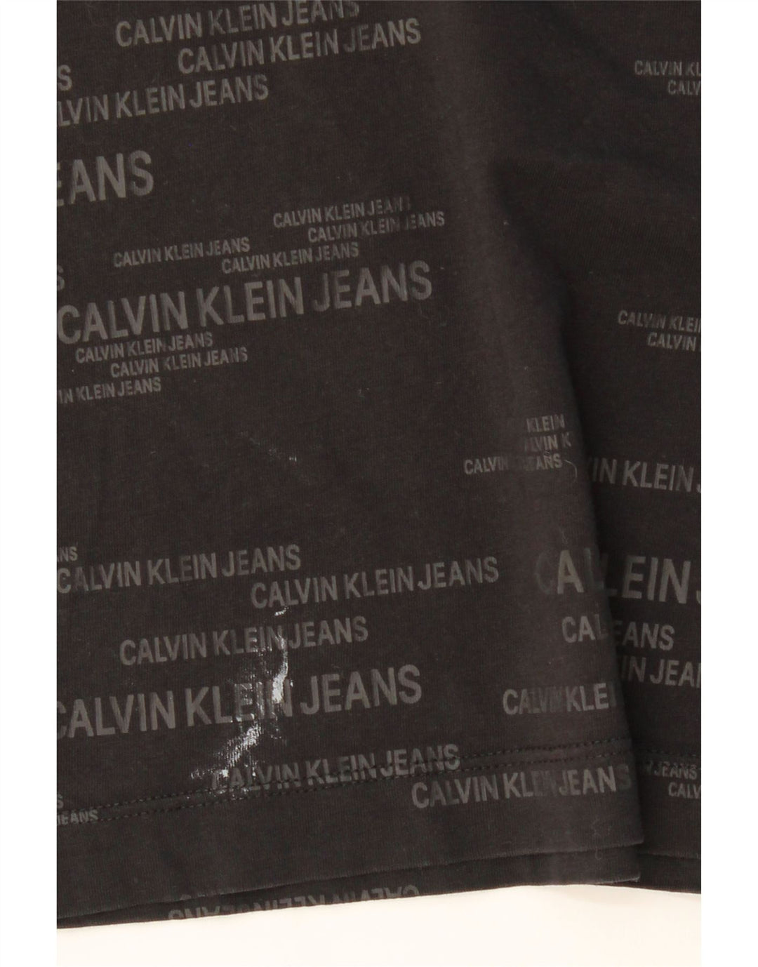 CALVIN KLEIN JEANS Mens Graphic T-Shirt Top Medium Black Cotton Vintage Calvin Klein Jeans and Second-Hand Calvin Klein Jeans from Messina Hembry 