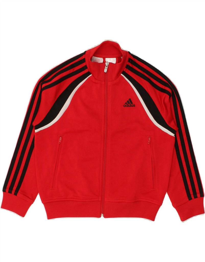 ADIDAS Boys Tracksuit Top Jacket 5-6 Years Red Polyester | Vintage Adidas | Thrift | Second-Hand Adidas | Used Clothing | Messina Hembry 
