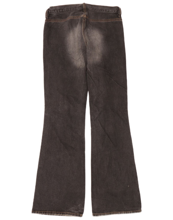 Diesel Womens Flared Jeans W27 L32 Black Cotton