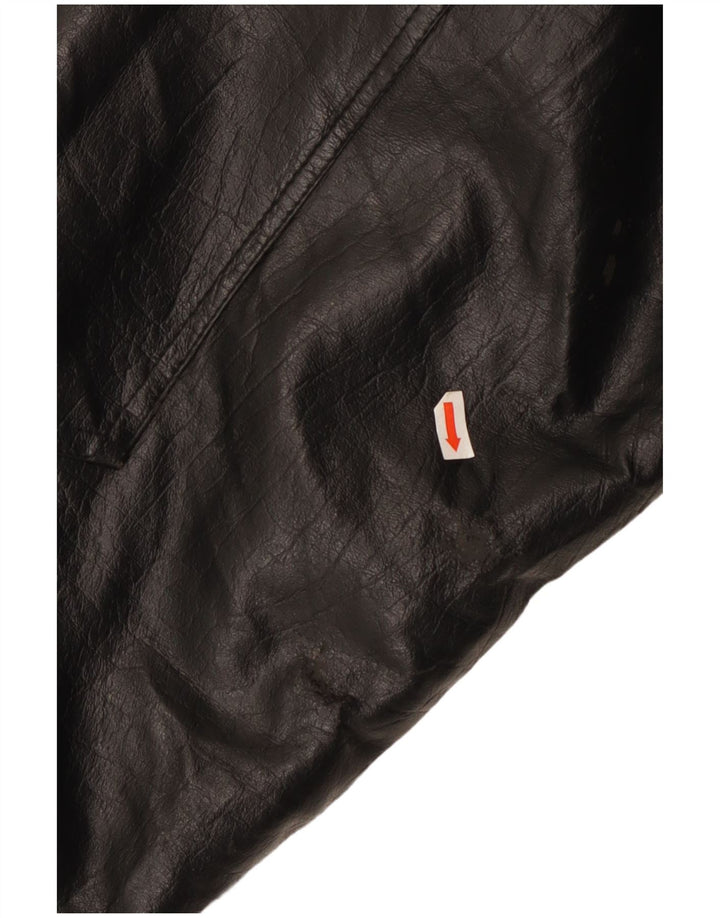 Vintage Mens Leather Jacket UK 38 Medium Black