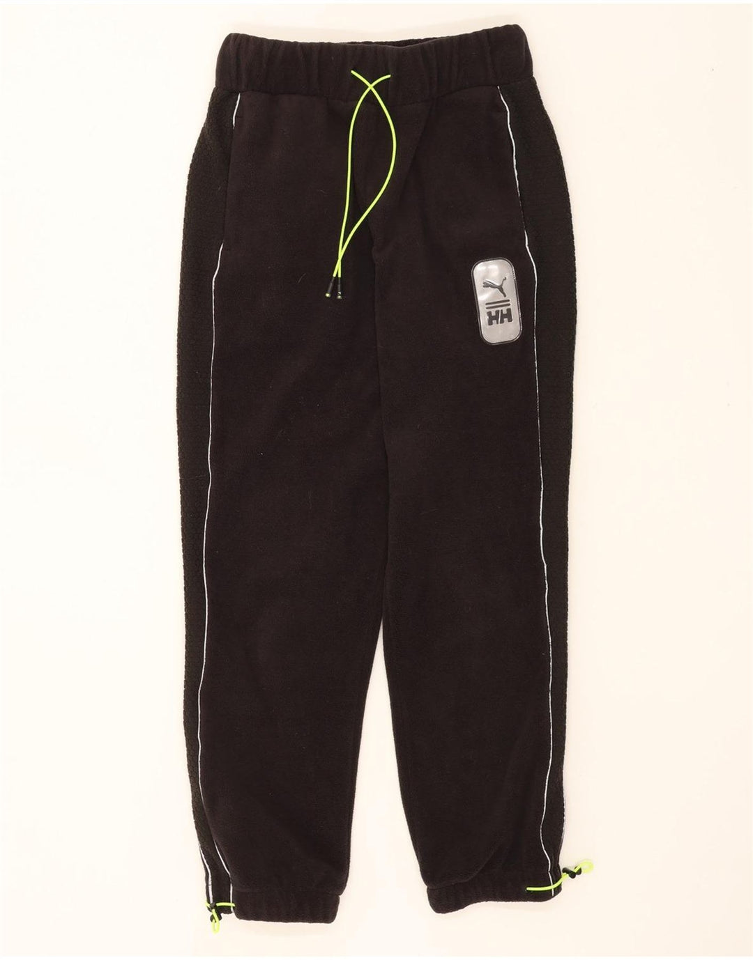 PUMA Mens Fleece Tracksuit Trousers Joggers XS  Black Polyester Vintage Puma and Second-Hand Puma from Messina Hembry 