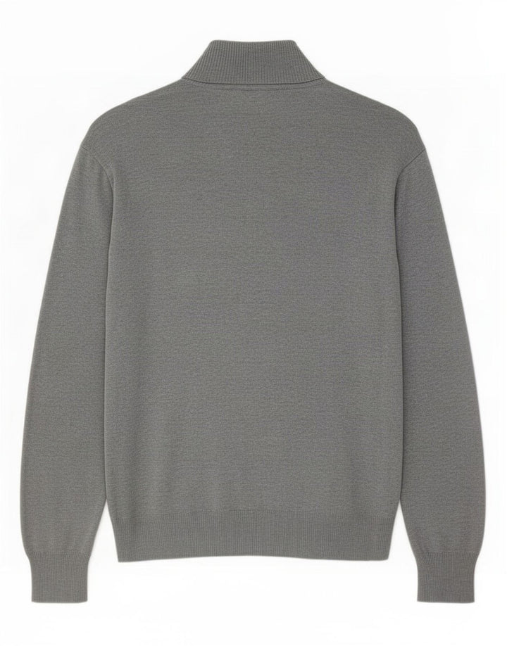 Zara Mens Cardigan Sweater XL Grey
