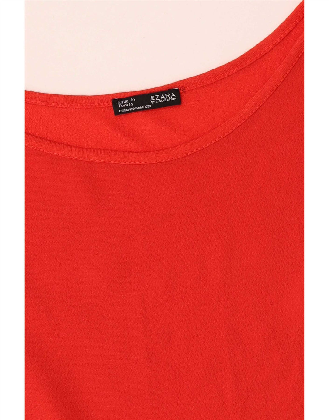 Zara Womens Blouse Top UK 12 Medium Red