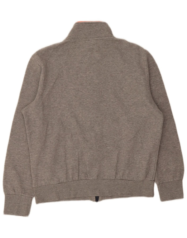 Lotto Mens Tracksuit Top Jacket Large Grey Colourblock Cotton