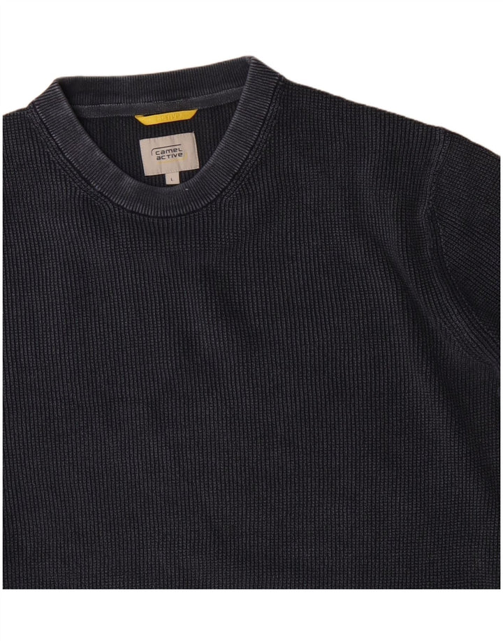 Camel Active Mens Crew Neck Jumper Sweater Large Navy Blue