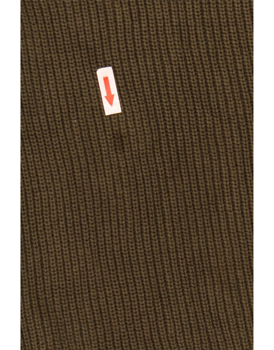 Zara Mens Crew Neck Jumper Sweater XL Khaki Cotton