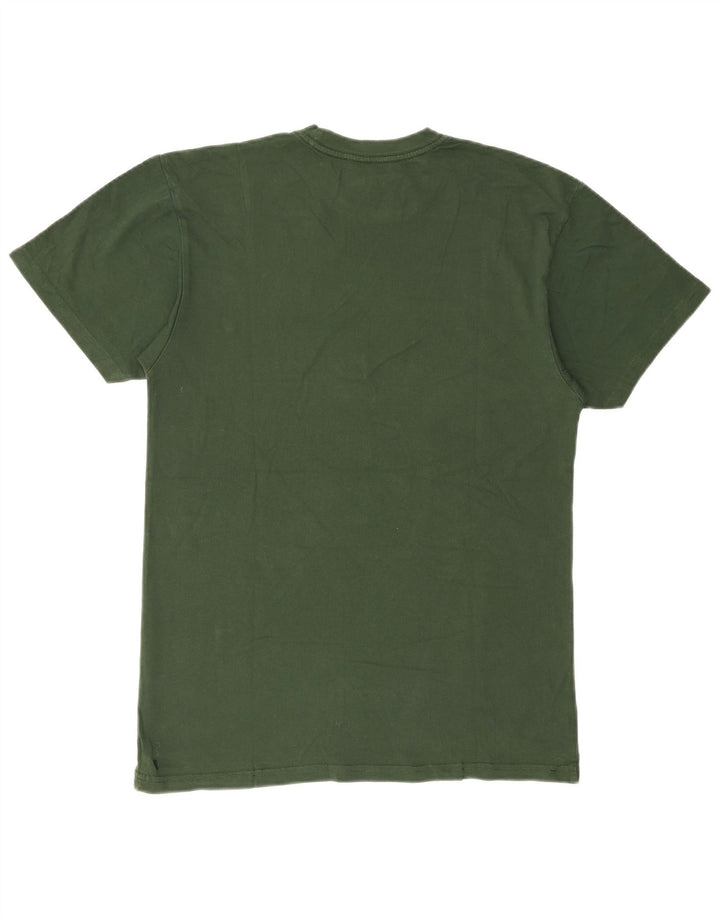 Vans Mens Classic Graphic T-Shirt Top Medium Green Colourblock Cotton