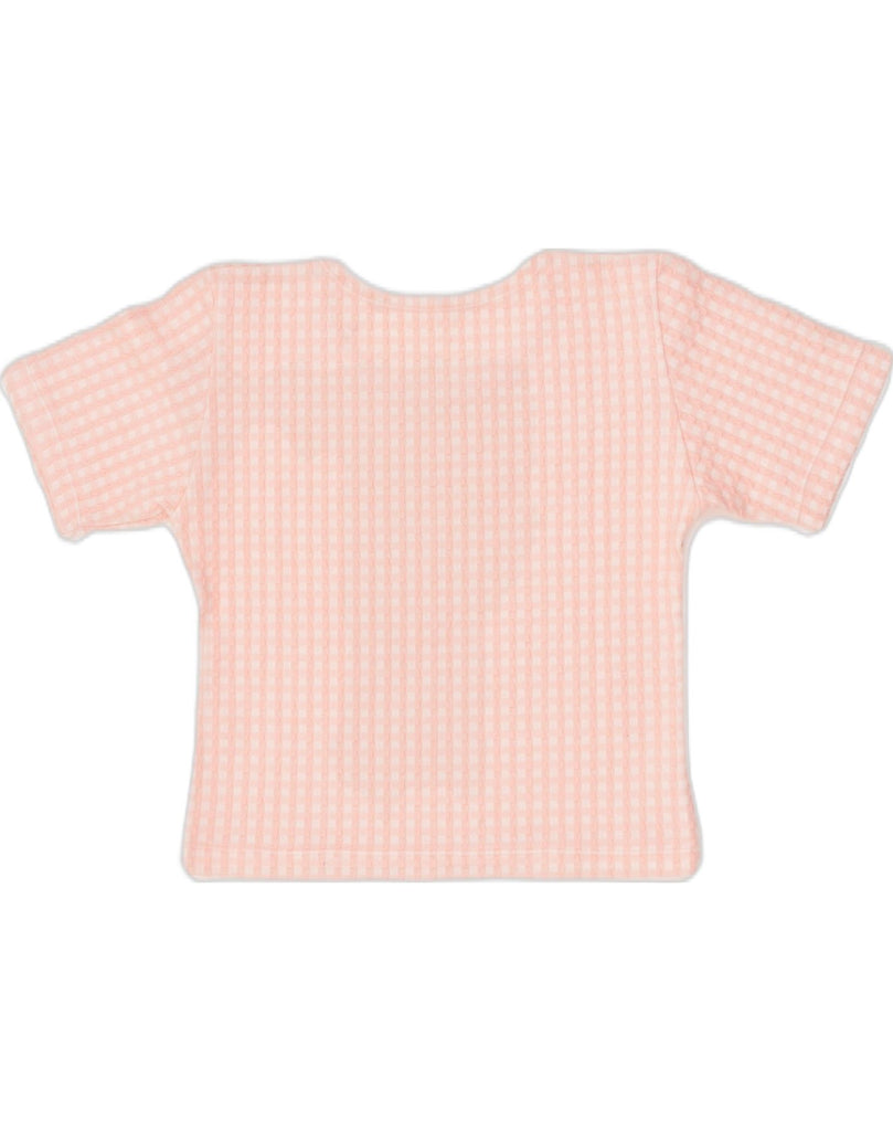 VINTAGE Womens Crop Top UK 12 Medium Pink Check | Vintage Vintage | Thrift | Second-Hand Vintage | Used Clothing | Messina Hembry 