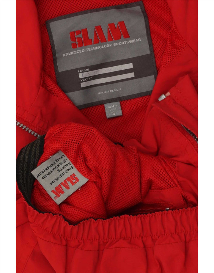 Slam Boys Bomber Jacket 5-6 Years Red Polyester
