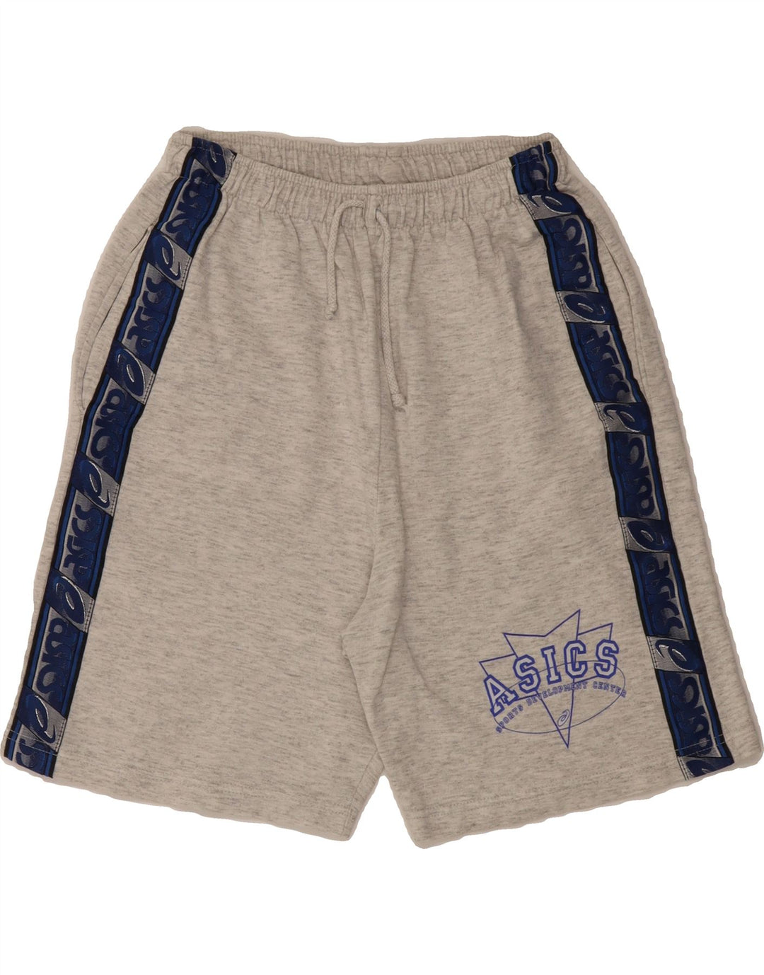 ASICS Mens Graphic Sport Shorts Large Grey Vintage Asics and Second-Hand Asics from Messina Hembry 