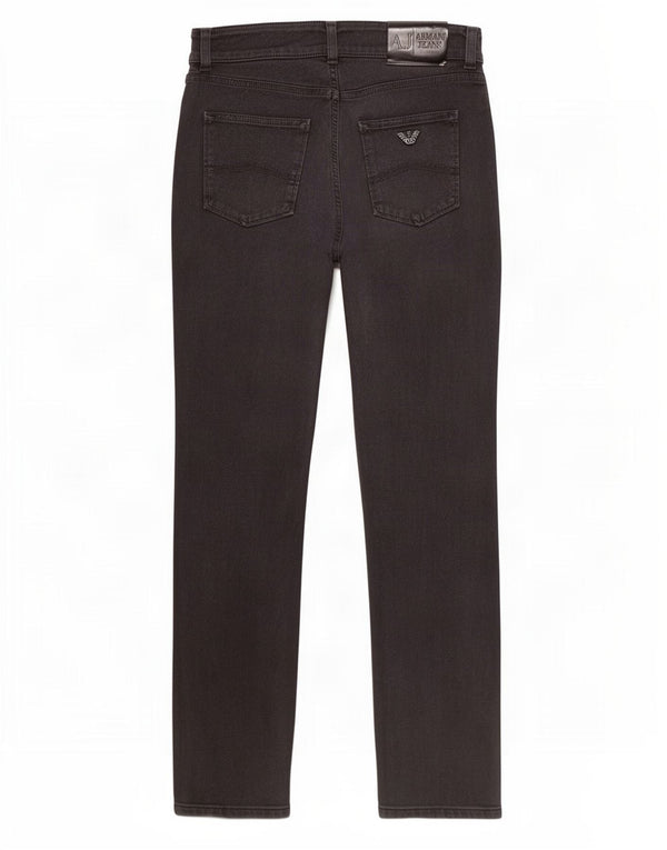 Armani Womens Slim Jeans W27 L28 Grey Cotton