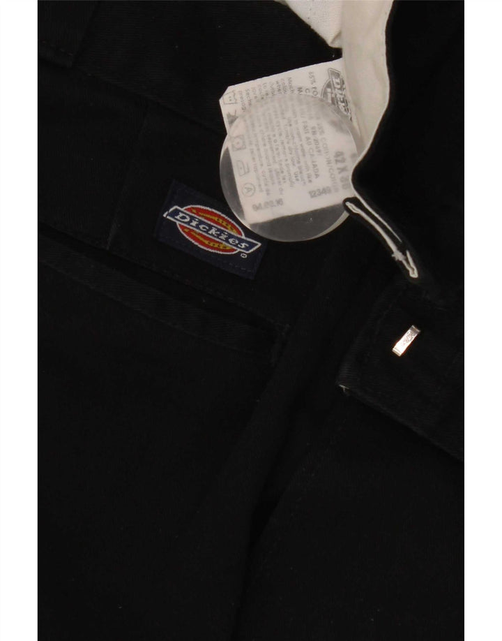 Dickies Mens Cropped Trousers W42 L25 Black Polyester
