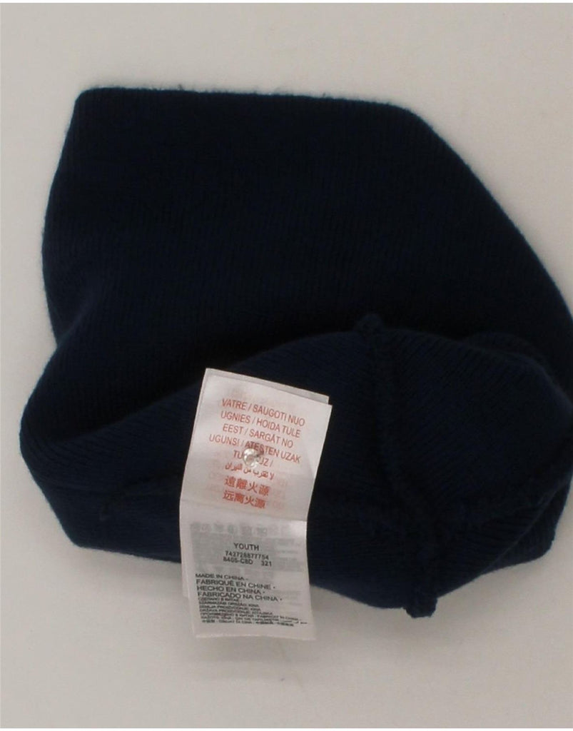 LEVI'S Boys Beanie Hat One Size Navy Blue Acrylic Vintage Levi's and Second-Hand Levi's from Messina Hembry 